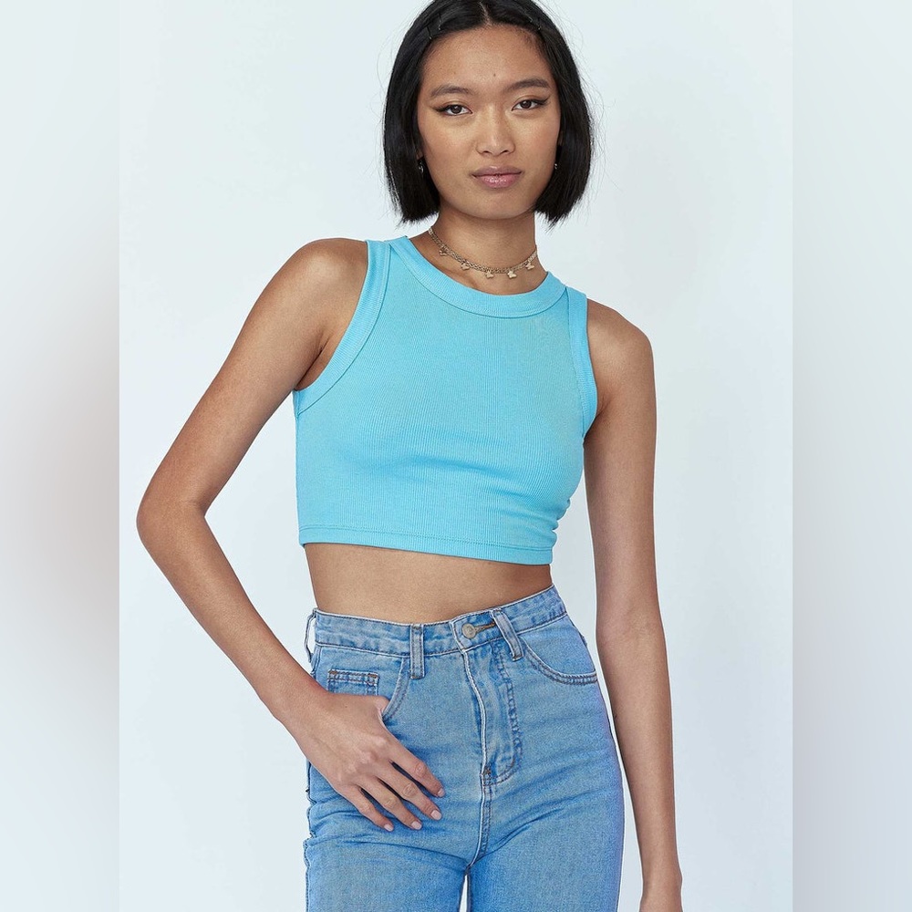 Princess Polly Neisha Top in Blue Size 8 New with tag